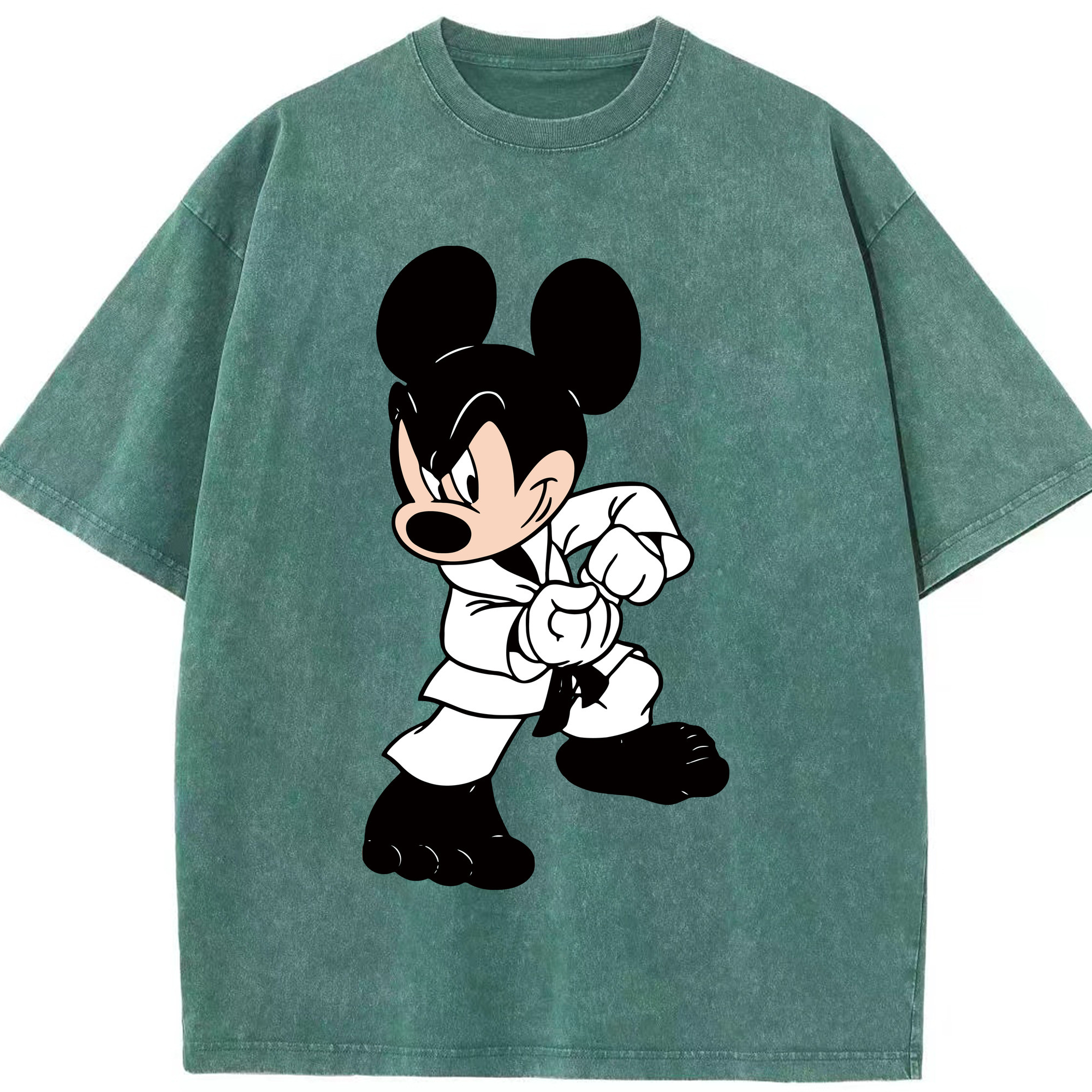 （画像用） ミッキーマウス Mickey Mouse 綿100% ヴィンテージ風 半袖Tシャツ（フロントプリント）